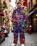 Big & Tall Graphic T-Shirt Pants Set for big men view 1