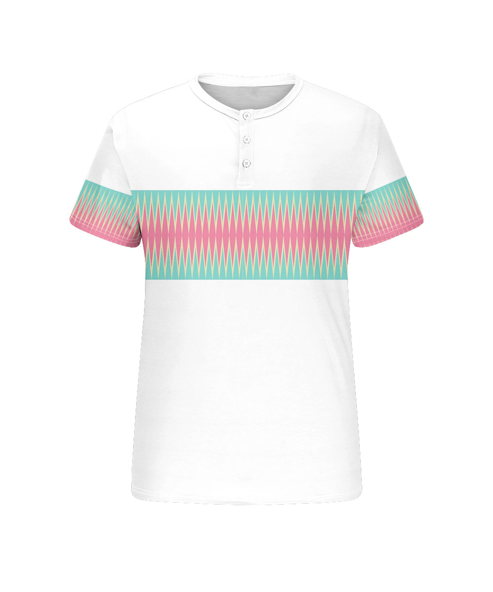 Big & Tall Red Green Gradient T-Shirt for big men view 4