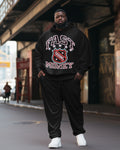 Big & Tall Streetwear Hoodie Sweatpants Set for big men view 1