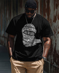 Big & Tall Geometric Graphic Streetwear T-Shirt for big men view 1