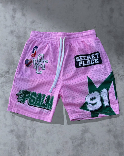 Big & Tall Gradient Graphic Streetwear Shorts for big men view 1