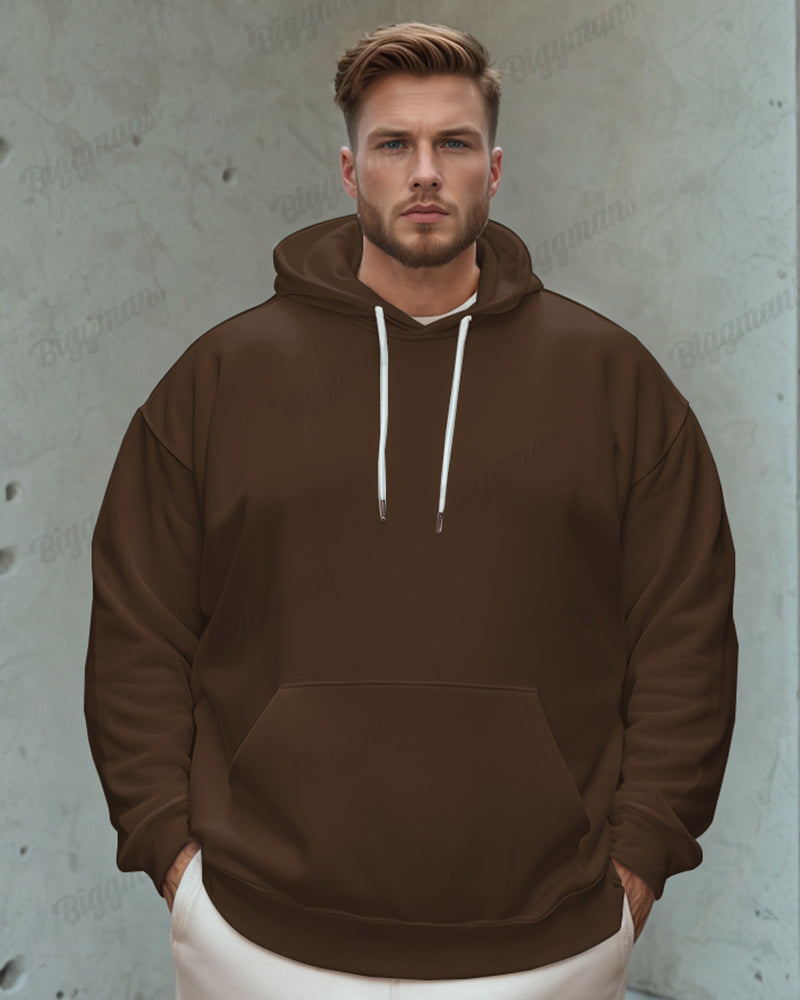 Big & Tall Solid Color Hoodie for big men view 5