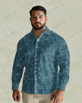 Big & Tall Streetwear Long Sleeve Shirt for big men view 1