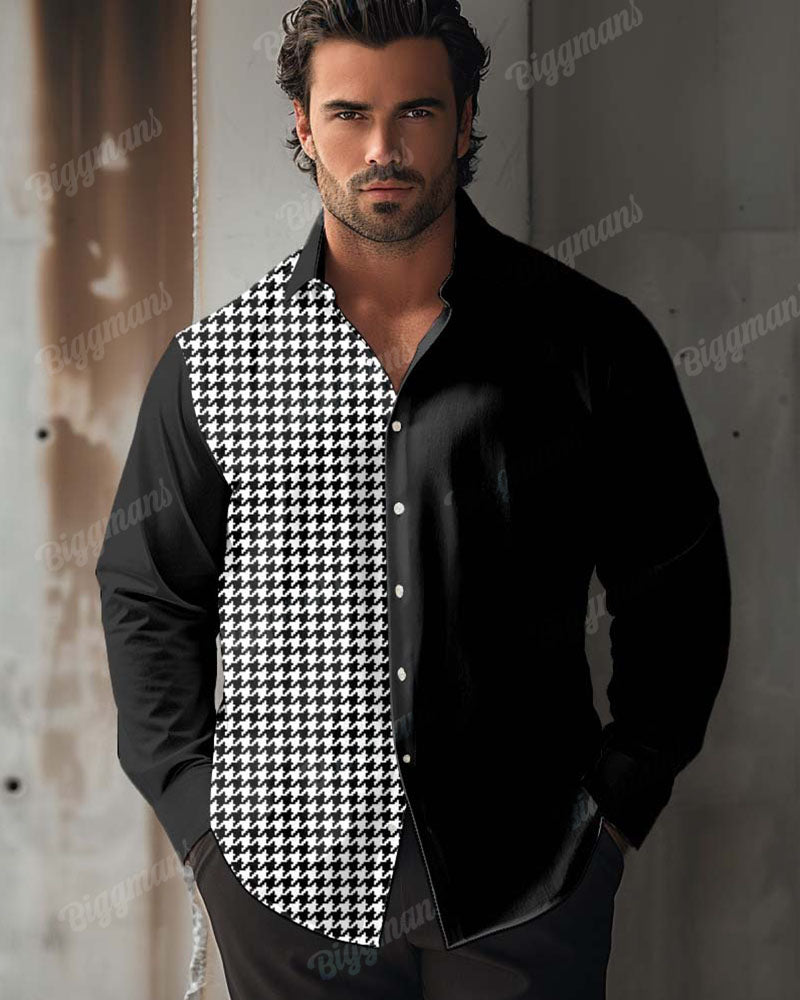 Big & Tall Graphic Long Sleeve Shirt for big men view 1