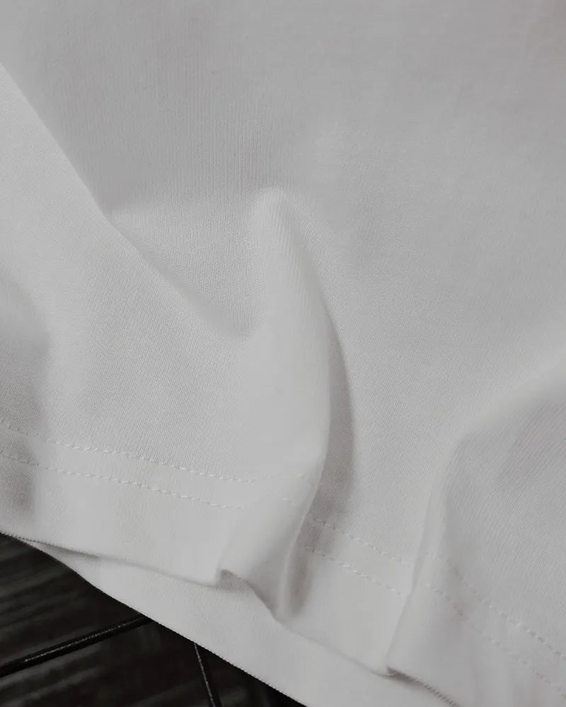Big & Tall White Graphic Streetwear Men's Clothing for big men view 6