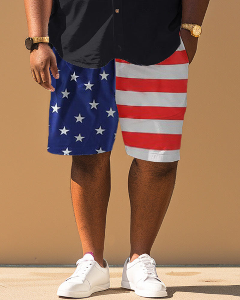 Big & Tall Patchwork Jeans for big men view 4