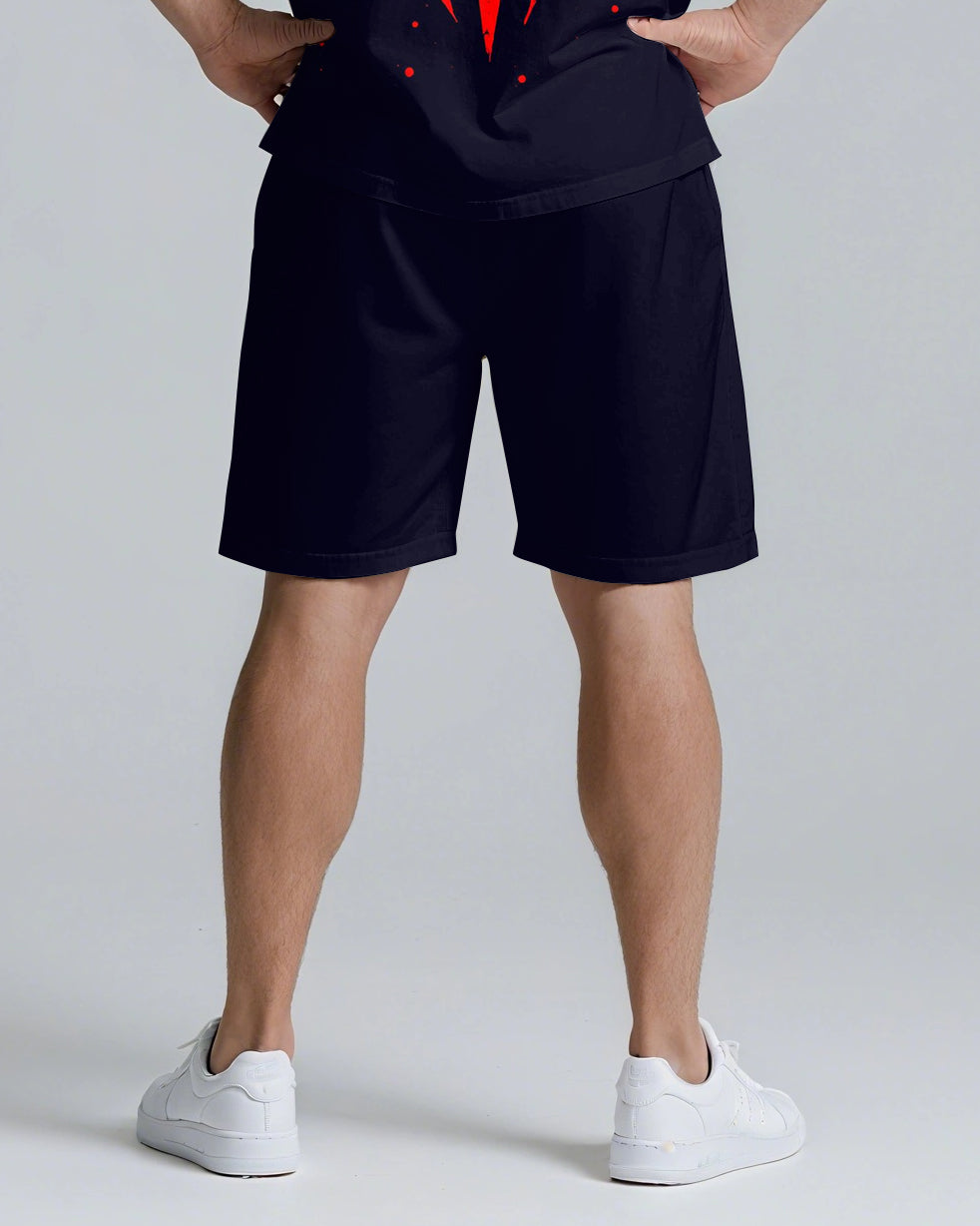 Big & Tall Streetwear T-Shirt Shorts Set for big men view 7