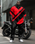 Big & Tall Patchwork Two-piece Set for big men view 1