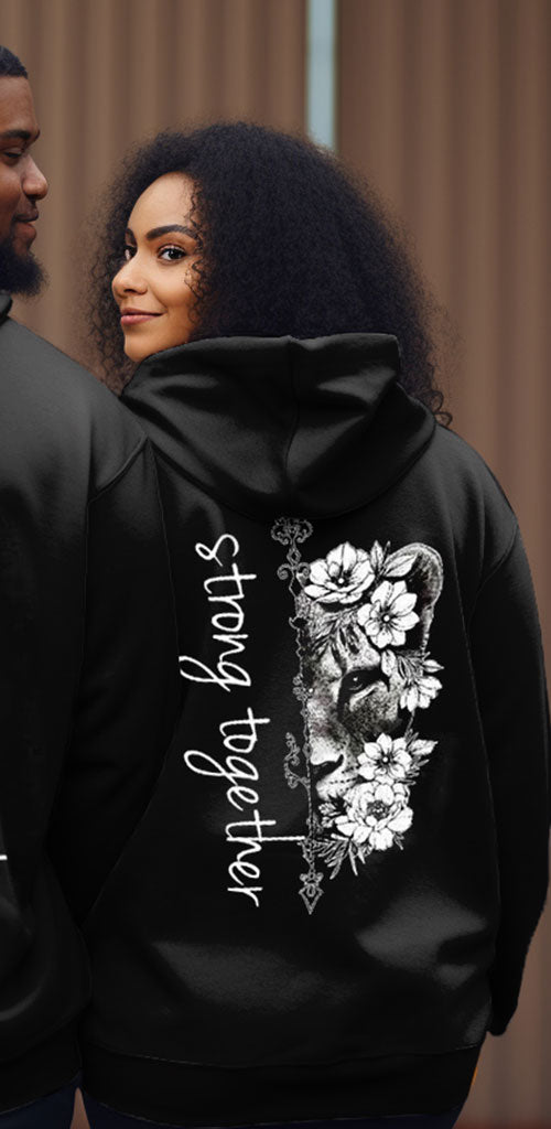 Big & Tall Streetwear Hoodie Sweatpants Set for big men view 3