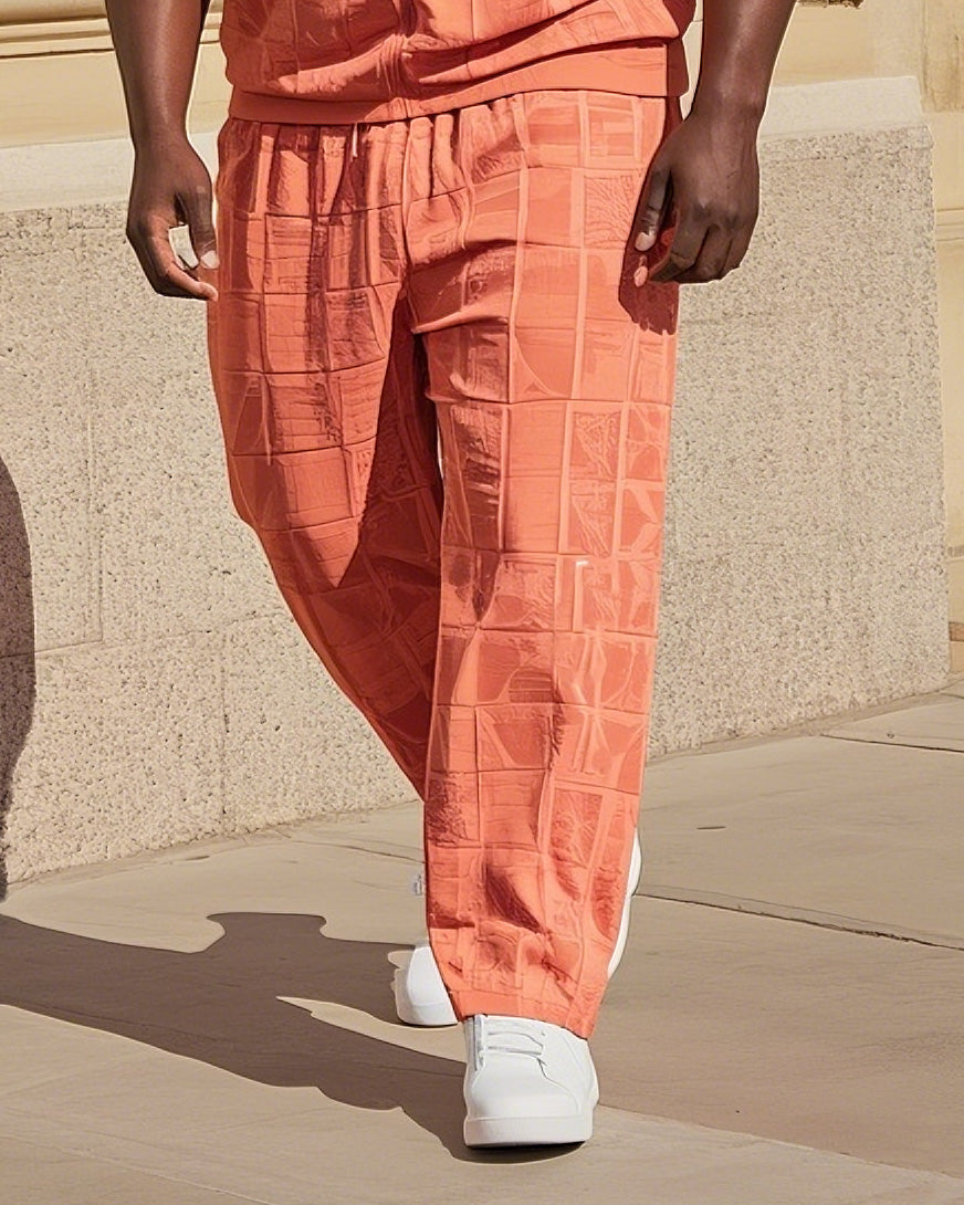Big & Tall Graphic Vest Pants Set for big men view 3