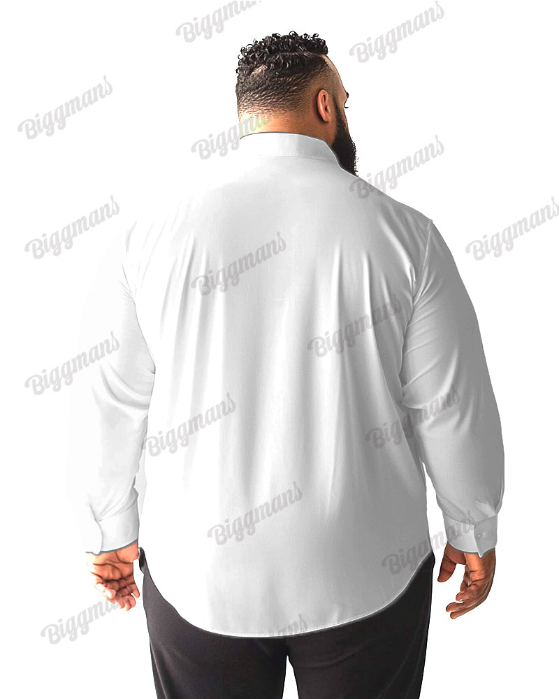 Big & Tall Graphic Splash Ink Long Sleeve Shirt for big men view 3