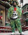 Big & Tall Skull Hoodie Sweatpants Set for big men view 1