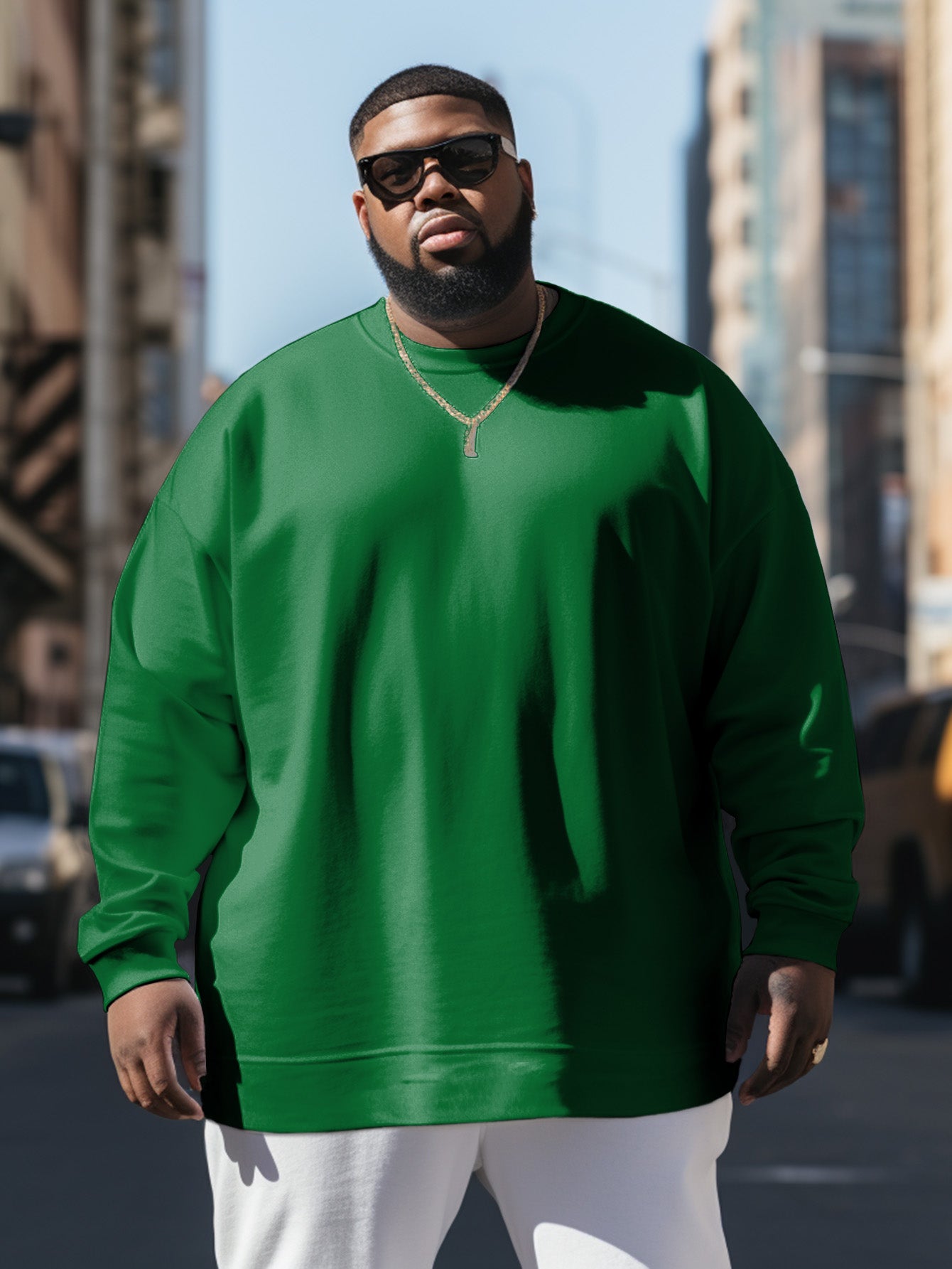 Big & Tall Solid Color Streetwear Men's Clothing for big men view 13