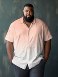 Big & Tall Gradient Shirt Pants Set for big men