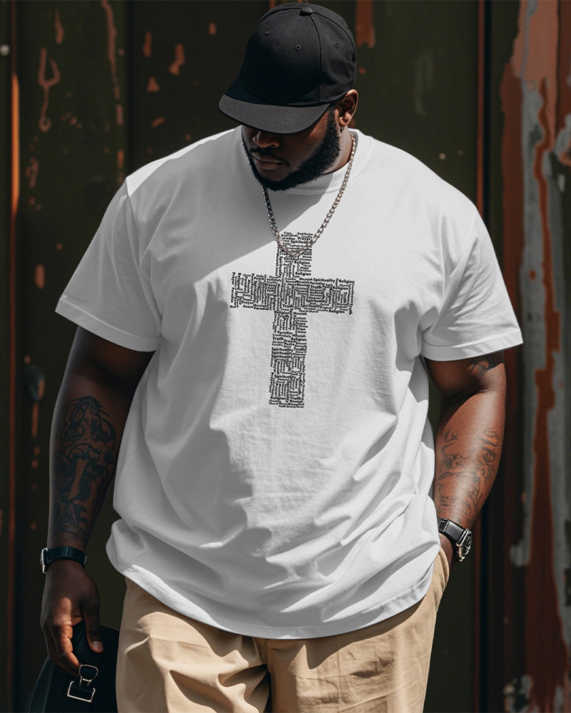 Big & Tall Graphic Graffiti Streetwear T-Shirt for big men
