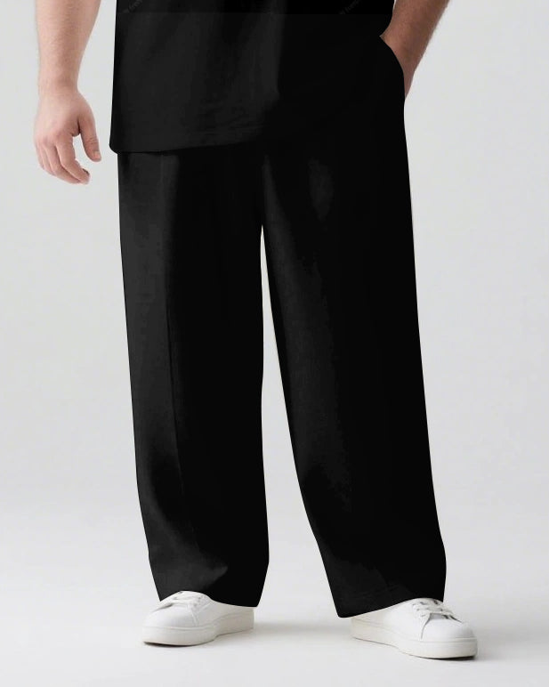 Big & Tall Streetwear T-Shirt Pants Set for big men view 4
