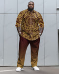 Big & Tall Graphic Floral Two-piece Set for big men view 1