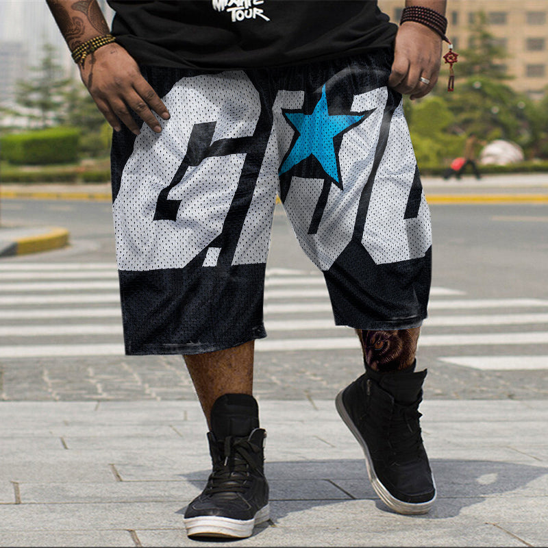 Big & Tall Athletic T-Shirt Shorts Set for big men view 1