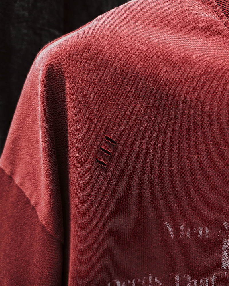 Big & Tall Red Graphic Streetwear T-Shirt for big men view 5