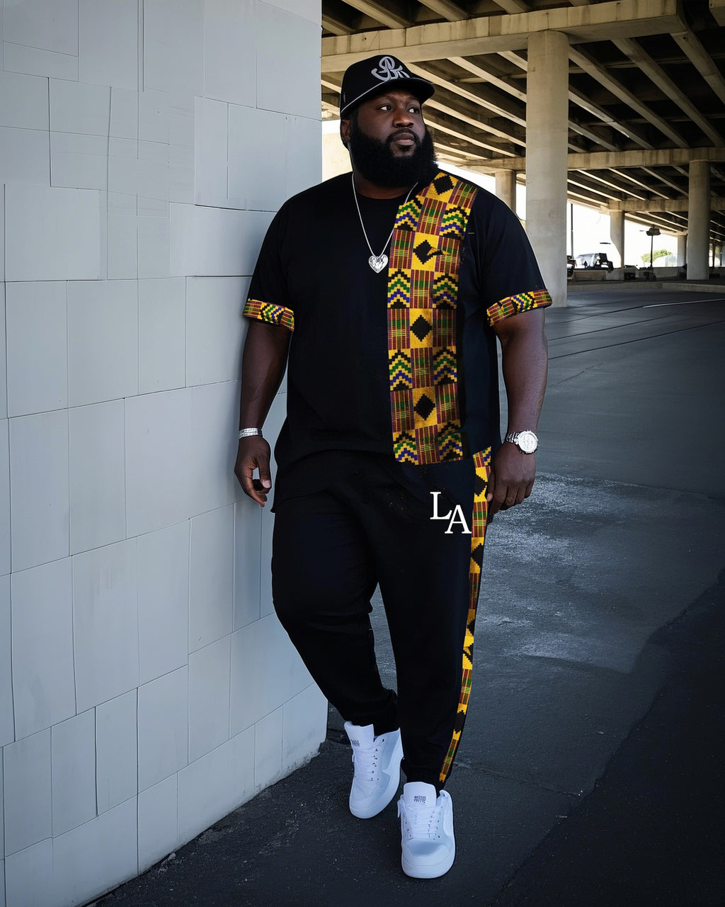 Big & Tall Graphic Two-piece Set for big men view 1