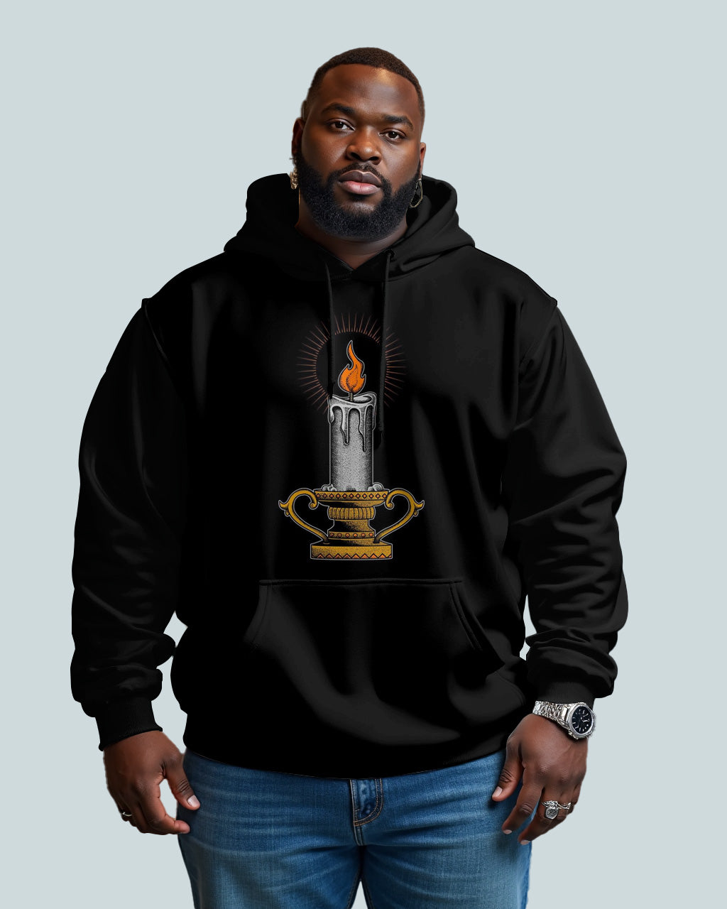 Big & Tall Streetwear Hoodie for big men view 1