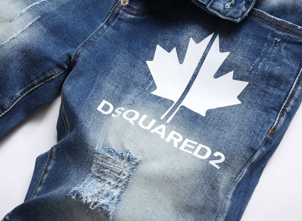 Big & Tall Denim Graffiti Streetwear Jeans for big men view 4