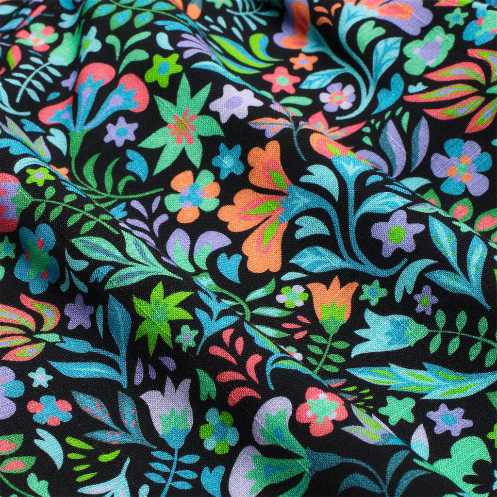 Big & Tall Hawaiian Tropical Colorblock Shorts for big men view 5