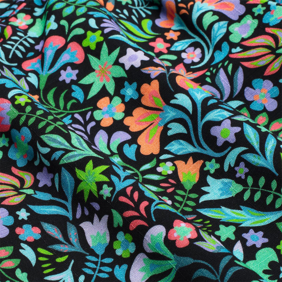 Big & Tall Hawaiian Tropical Colorblock Shorts for big men view 5