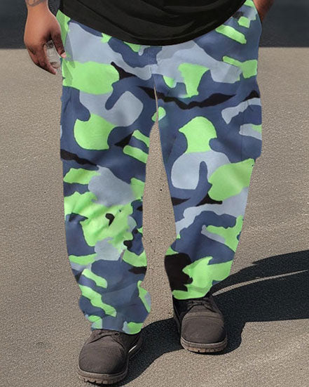 Big & Tall Streetwear Two-piece Set for big men view 3