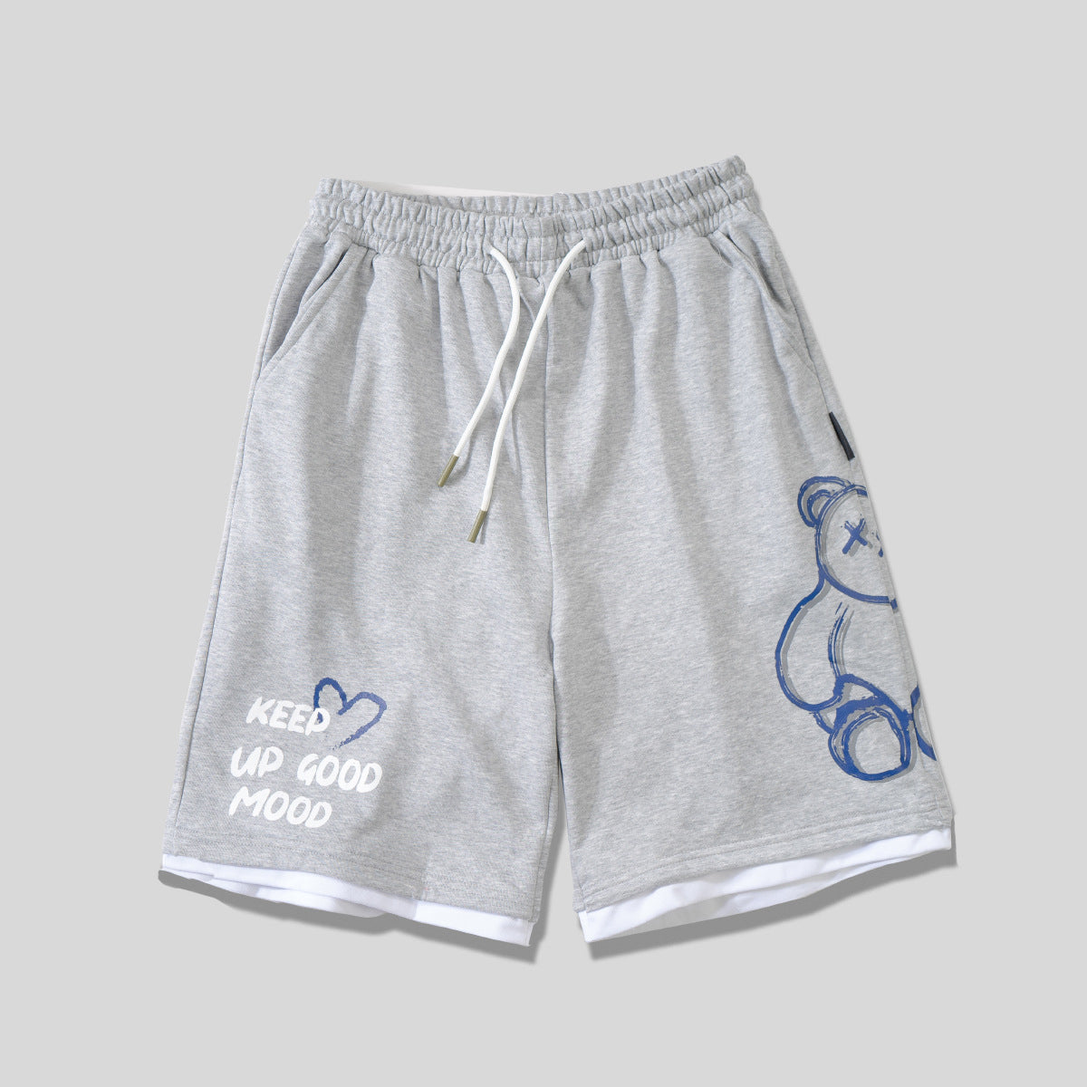 Big & Tall Graphic Streetwear Athletic Shorts for big men view 2