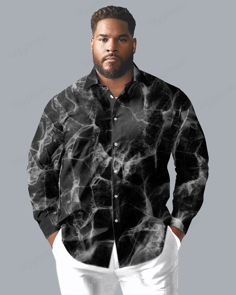 Big & Tall Streetwear Long Sleeve Shirt for big men