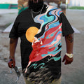 Big & Tall Graffiti Streetwear T-Shirt for big men