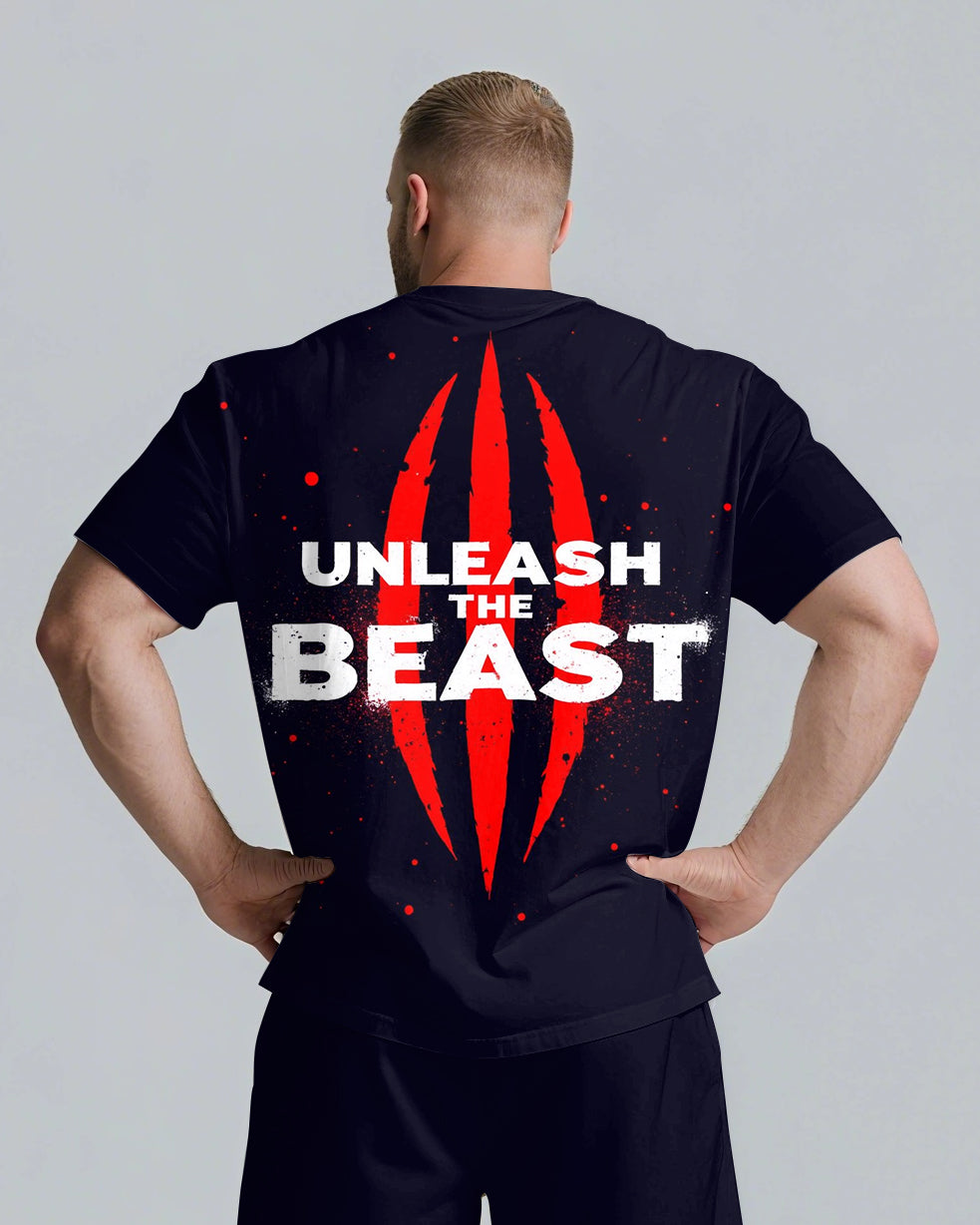 Big & Tall Streetwear T-Shirt Shorts Set for big men view 6