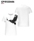 Big & Tall Black White Graphic T-Shirt for big men view 3