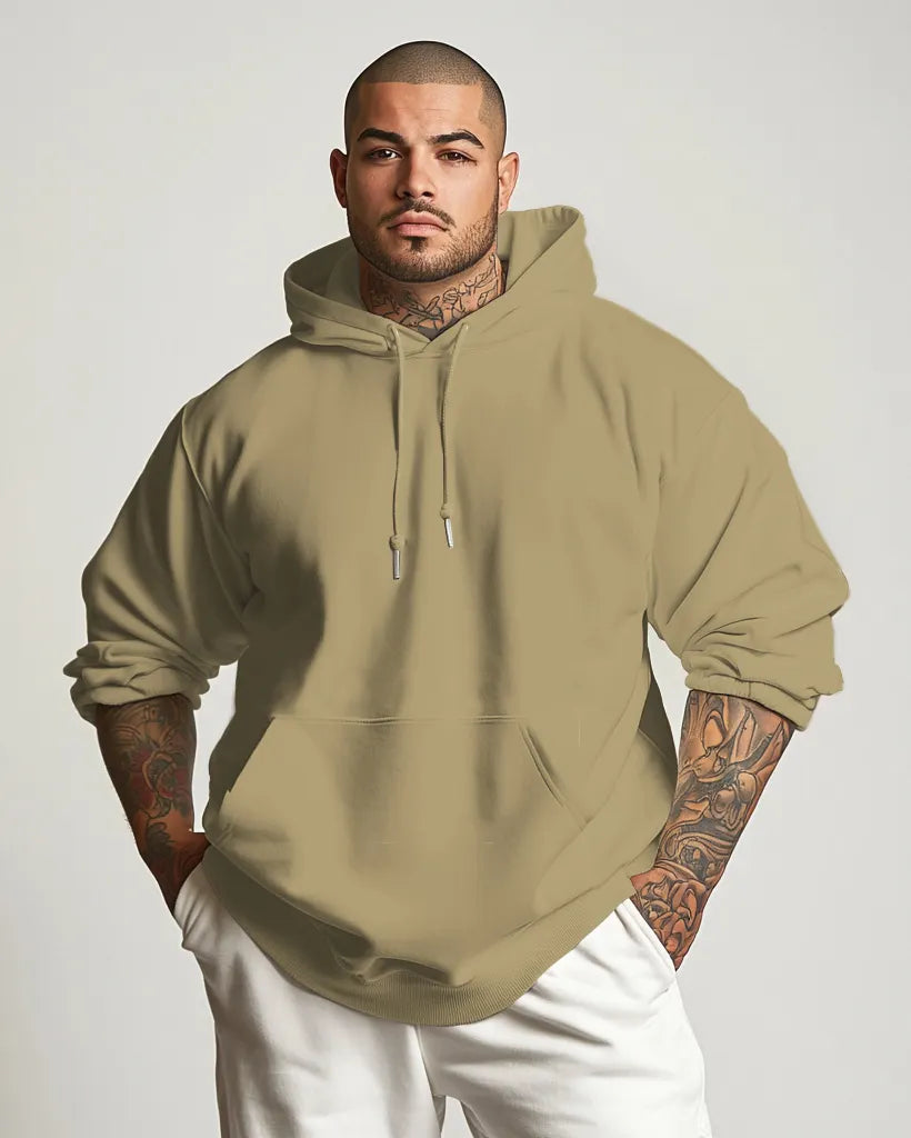 Big & Tall Men's Oversized Cotton Hoodie view 3