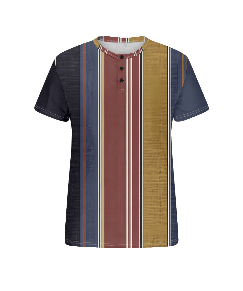 Big & Tall Geometric Striped Graphic T-Shirt for big men view 4