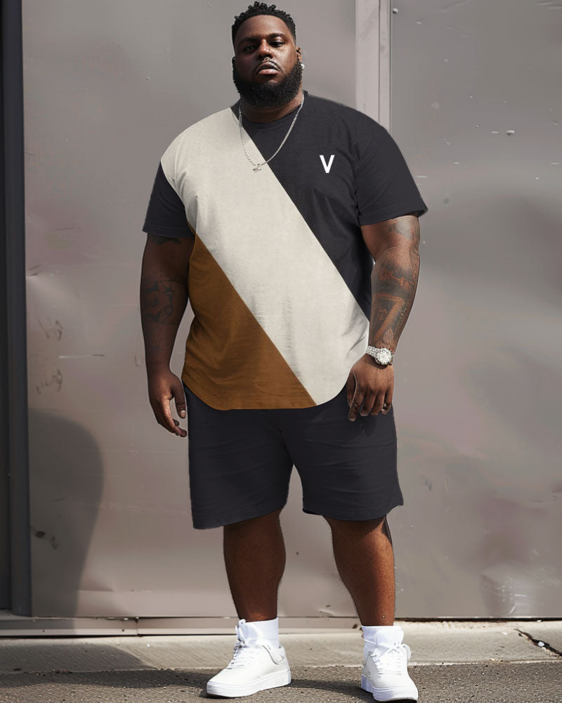 Big & Tall Streetwear Two-piece Set for big men view 2