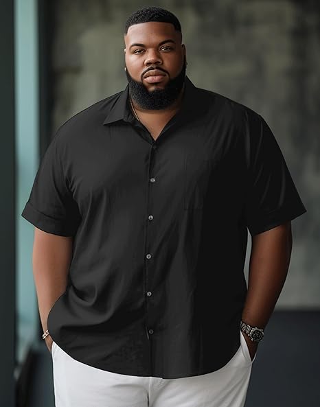 Big & Tall Hawaiian Vintage Short Sleeve Shirt for big men view 1