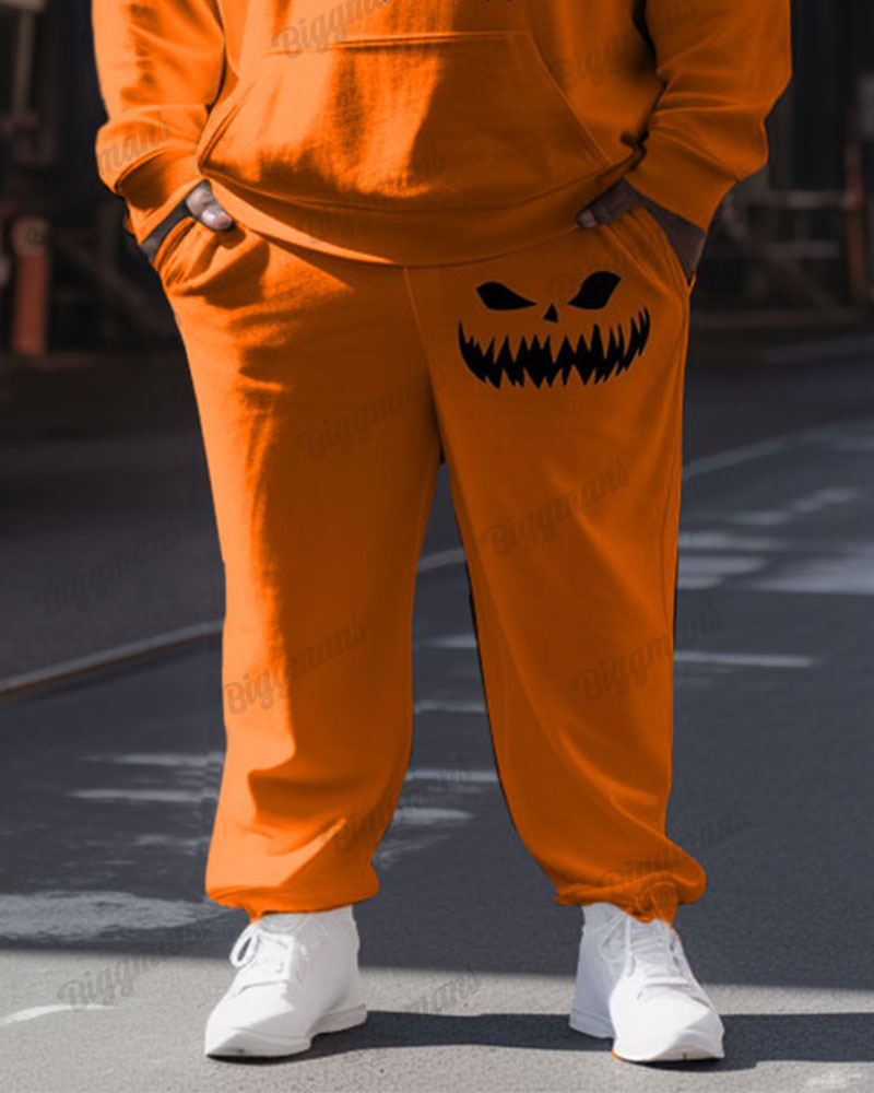 Big & Tall Graphic Hoodie Sweatpants Set for big men view 3