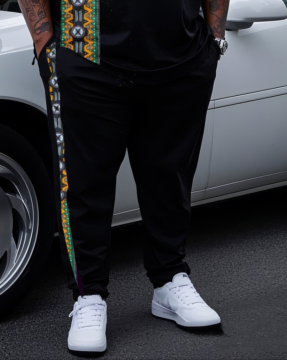 Big & Tall Graphic Two-piece Set for big men view 3