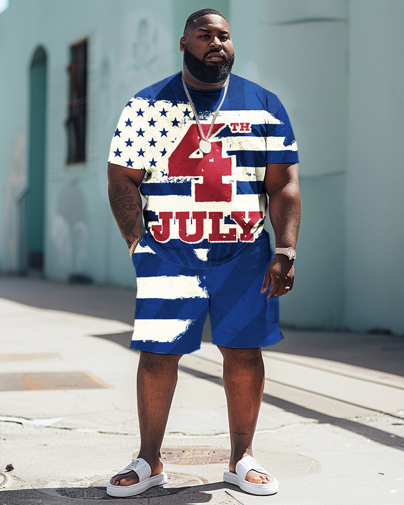 Big & Tall Graphic Two-piece Set for big men view 1