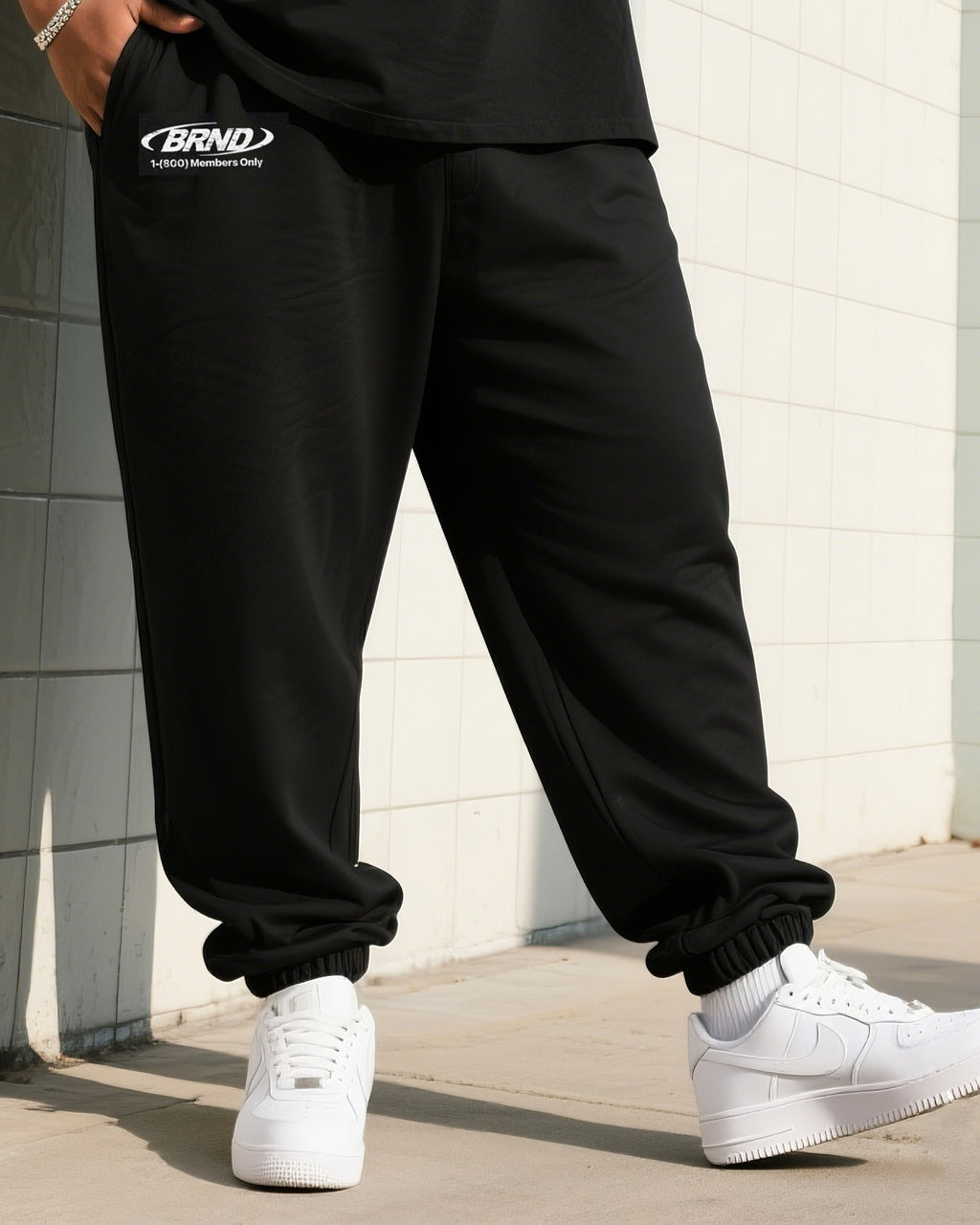 Big & Tall Streetwear T-Shirt Pants Set for big men view 3