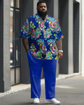 Big & Tall Graphic Floral Business Casual Jeans for big men view 1