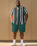 Big & Tall Striped Graphic Jeans for big men view 2