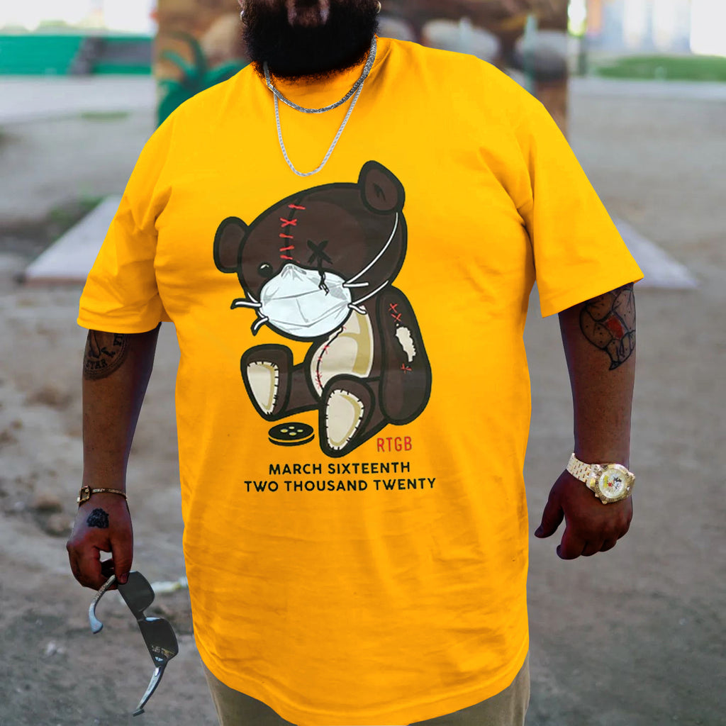 Big & Tall Yellow T-Shirt for big men view 1
