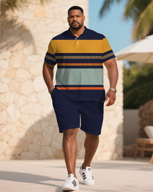 Big & Tall Blue Striped Jeans for big men view 1