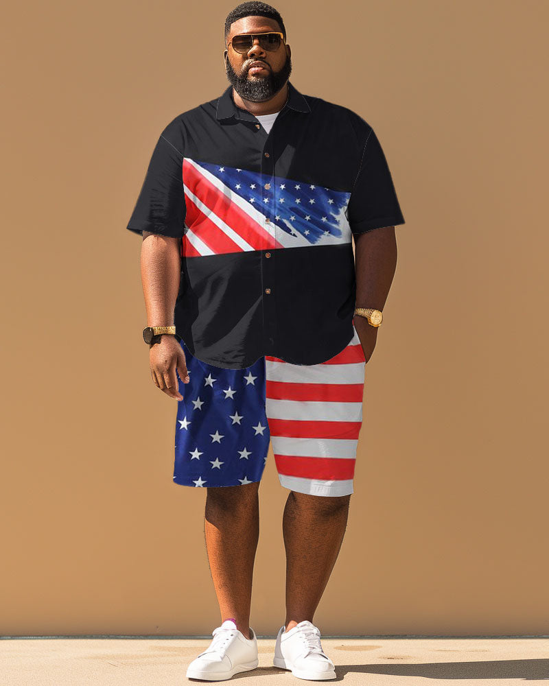 Big & Tall Patchwork Jeans for big men view 2
