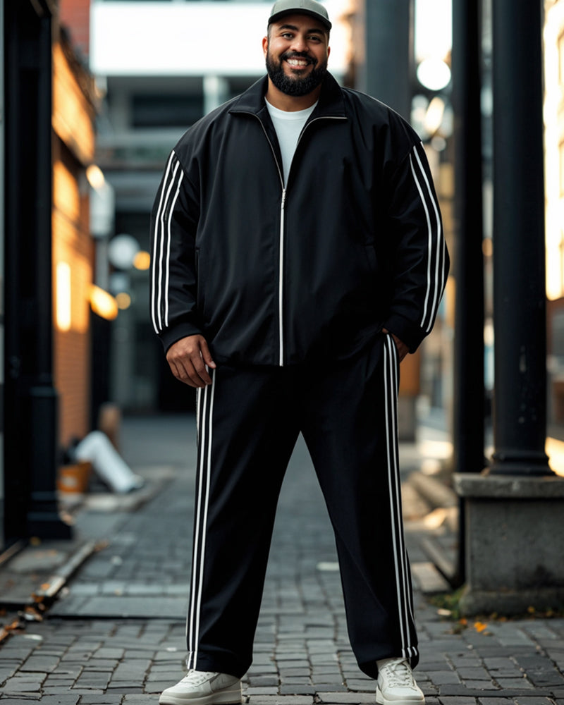 Big & Tall Colorblock Two-piece Set for big men view 1