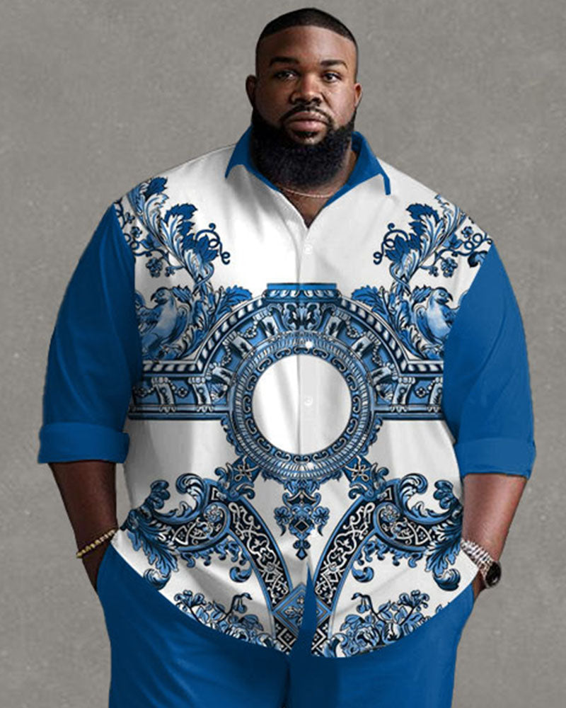Big & Tall Vintage T-Shirt Pants Set for big men view 2