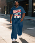 Big & Tall Graphic T-Shirt Pants Set for big men view 1